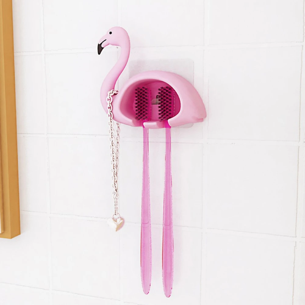 1pcs Flamingo Sucker 2 Position Toothbrush Holder Suction Hooks Bathroom Accessories Family Set Wall Bathroom Toothbrush Toothpaste Holders Aliexpress
