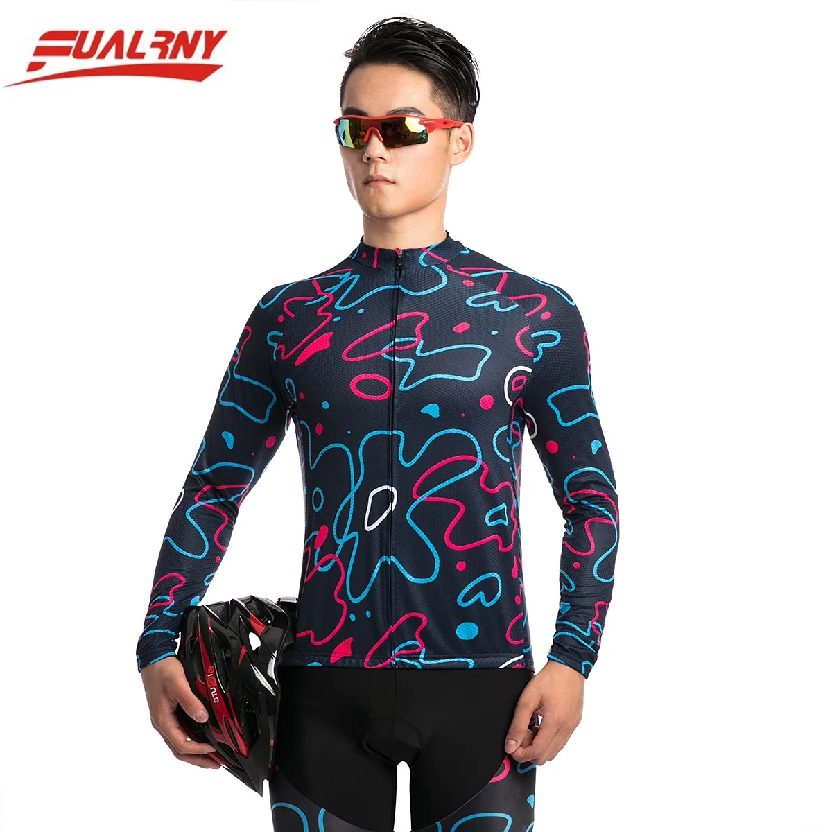 2018 Team FUALRNY Long sleeve Ropa Ciclismo Cycling Jersey 100%Polyester/Autumn Bicycle Clothing/MTB Bike Clothes Man streamline