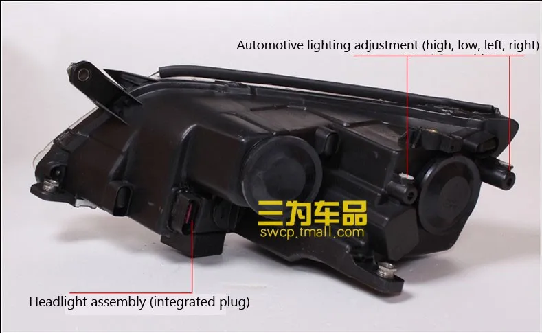 Высокое качество автомобильный Стайлинг для VW Tiguan 2010-2012 фары светодиодный фары DRL Объектив двойной луч ксеноновые автомобильные аксессуары