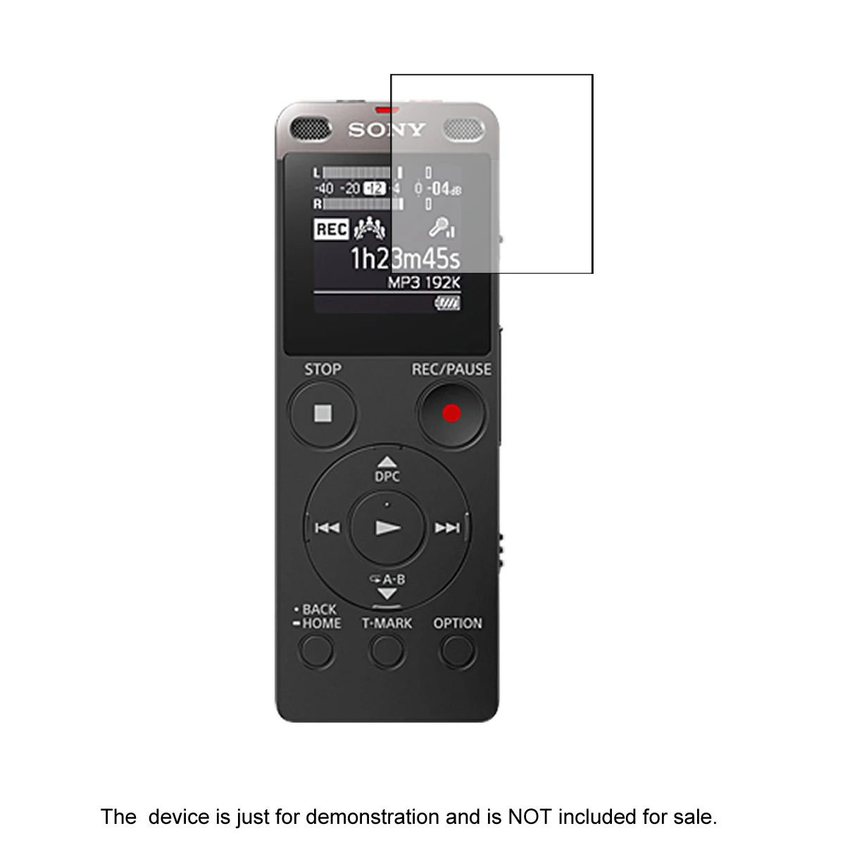 

2* Clear LCD Screen Protector Shield Film for Sony ICD-UX560F Voice Recorder Accessories