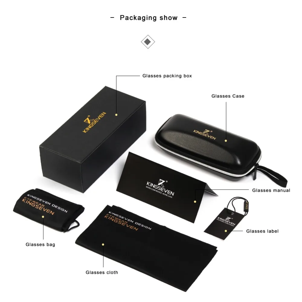 Солнцезащитные очки KINGSEVEN Поляризованные алюминиевые зеркальные для