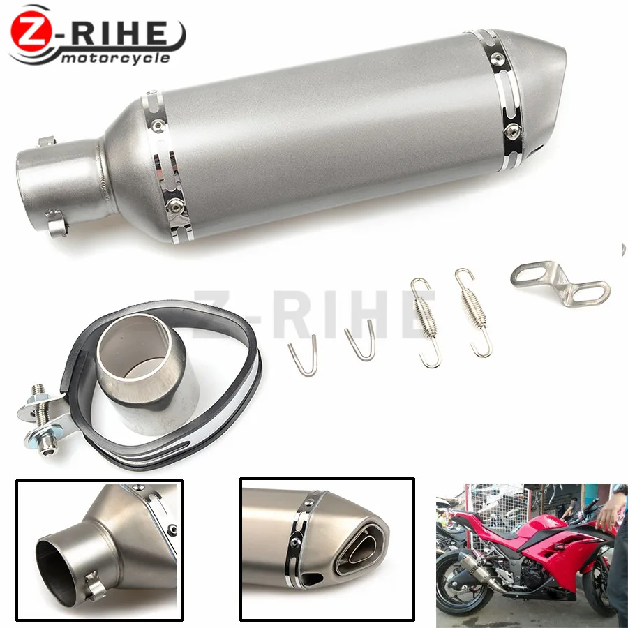 for 51 mm Carbon Fiber Refit Exhaust Muffler Pipe Style Motorcycles