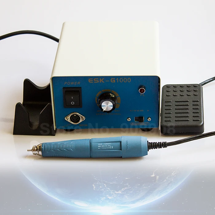 Original 45K RPM Electric Dental Lab Wood Jade Amber Artware Walnut