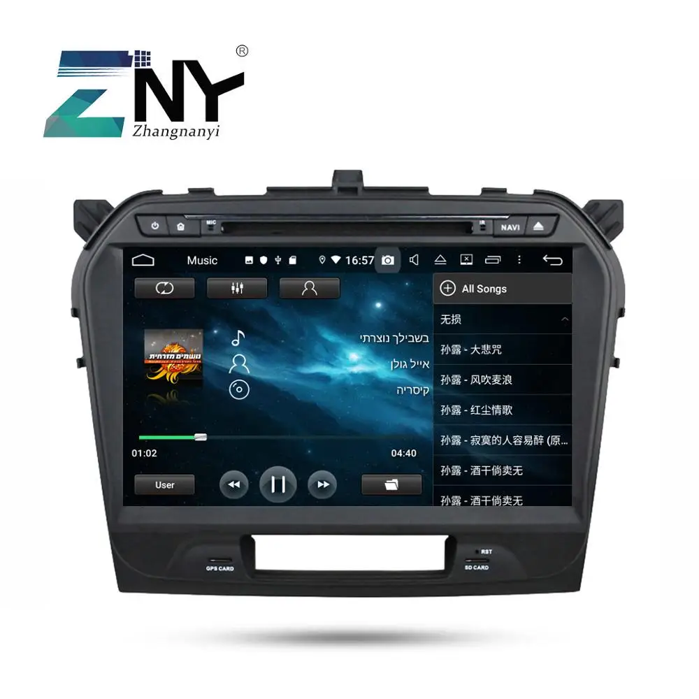 Excellent 10.1" IPS 2 Din Android 9.0 Car DVD Stereo For Suzuki Vitara 2015 2016 2017 Auto Radio WiFi GPS Audio Video Backup Camera 2