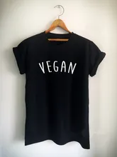 New arrival “VEGAN” Unisex women mens t shirt high quality cotton girls tops Tumblr casual tees t shirt free shipping