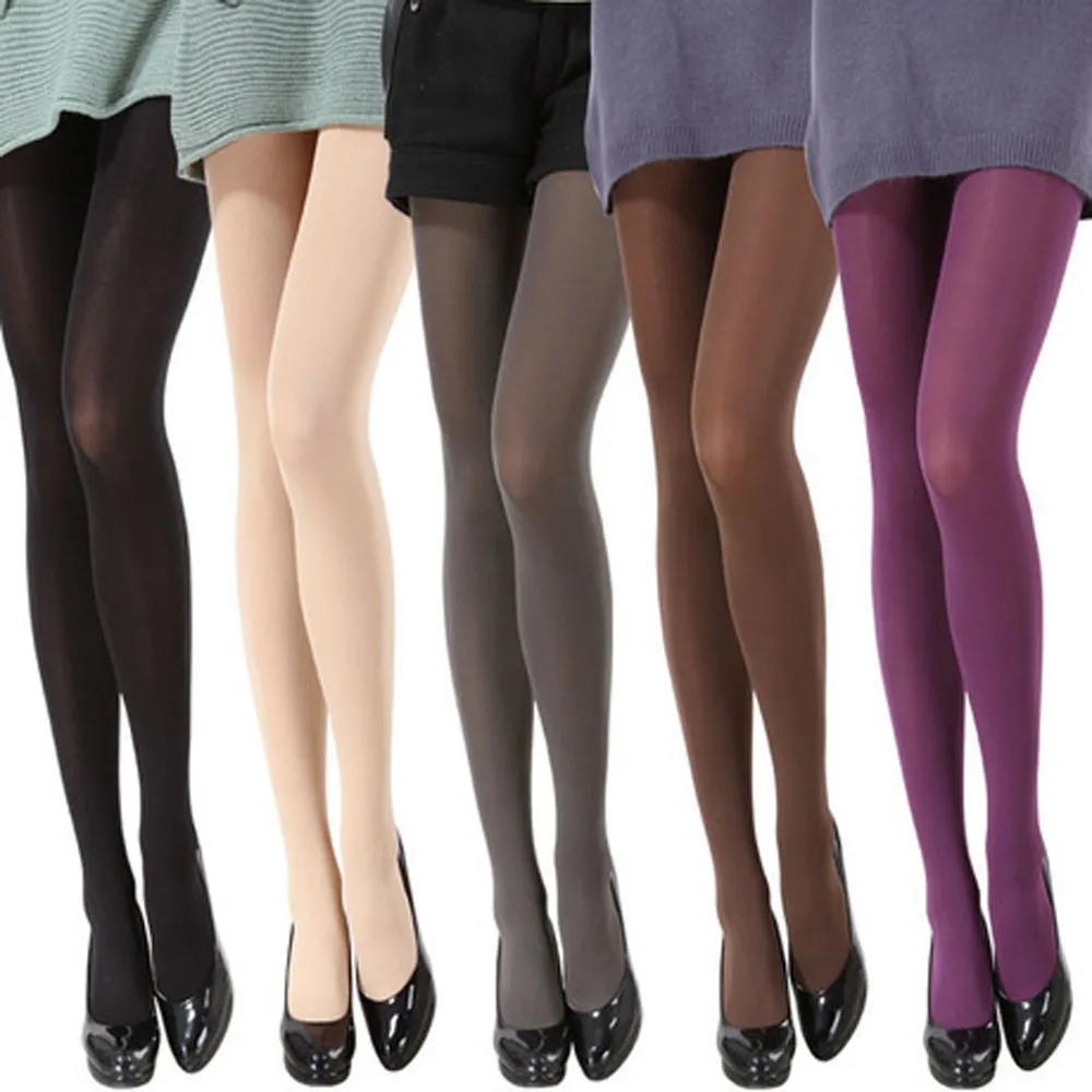 

2019 New Sexy Women Autumn Tights Trample Burnish Opaque Tights Candy Color 123