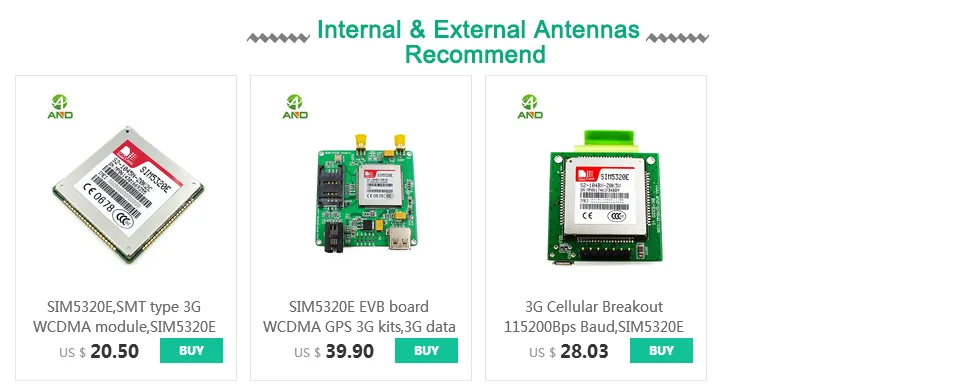 3g щит совместим с Aduino, Raspberry Pi, SIM5320E на плате