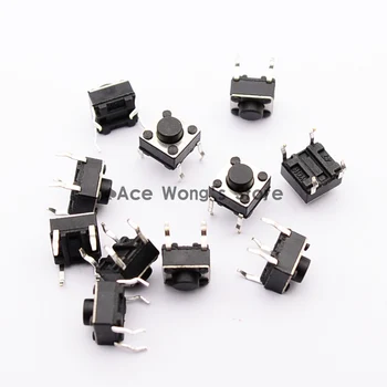 

100pcs Tactile Push Button Switch Momentary Tact 6x6x5mm DIP Through-Hole 4pin