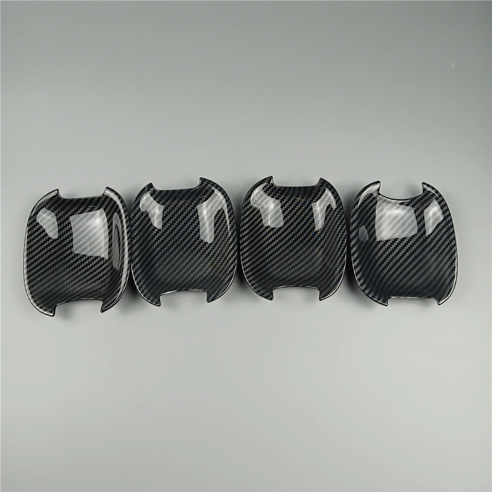 

Carbon Fiber Color Exterior Door Bowl Covers Decorative Trim 4pcs For Audi A3 8V 2013-2019 Car Styling Decals