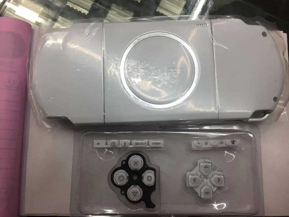 Желтый золотой чехол для psp 3000 psp 3000 игровая Консоль оболочка с кнопками комплект