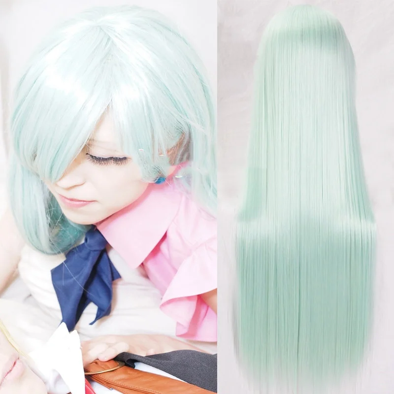 

Hot Sale The Seven Deadly Sins Cosplay Wigs Elizabeth Liones Wigs 80cm Long Women Synthetic Hair Perucas Cosplay Wig