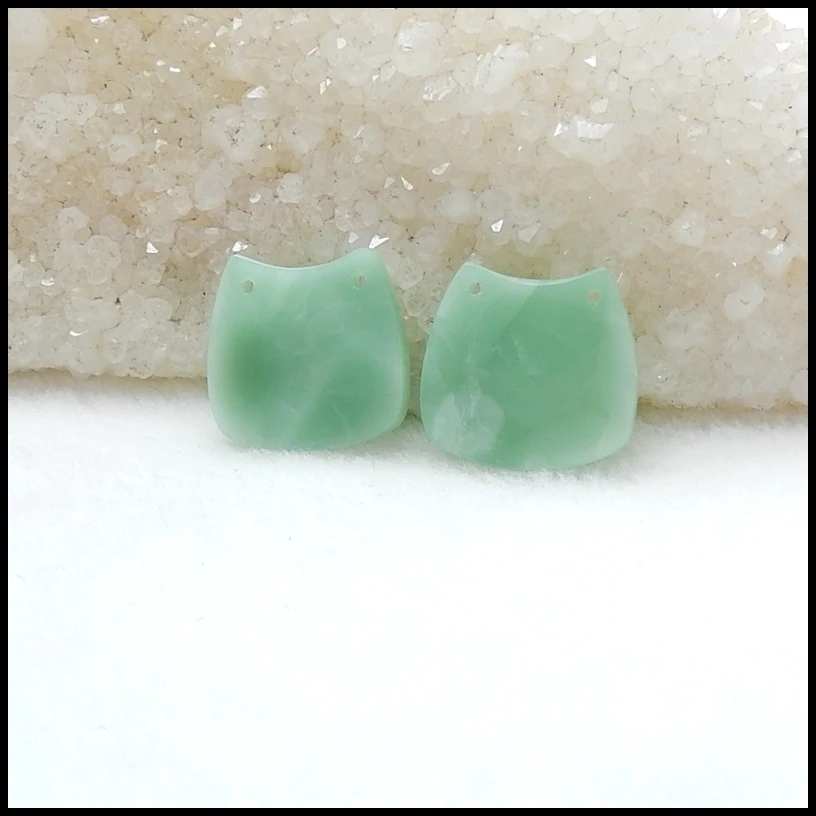 

Wholesale gemstone,Birthday gift,Natural Gemstone Onyx fashion woman Earring Bead,17x17x3mm,3.7g