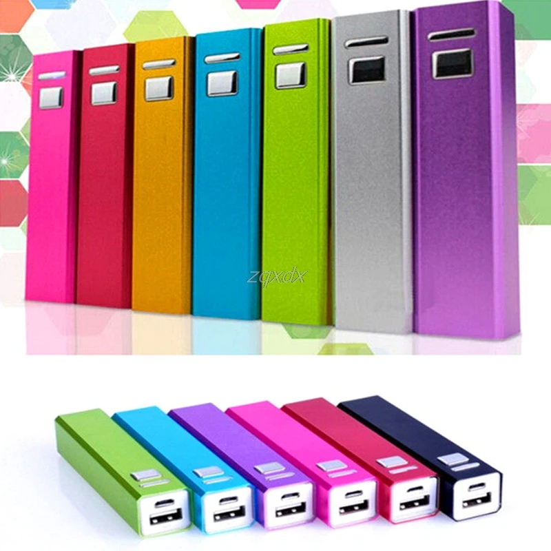 

Aluminum USB Power Bank Case 18650 Battery Charger Case DIY Kit for iPhone 5S 6S