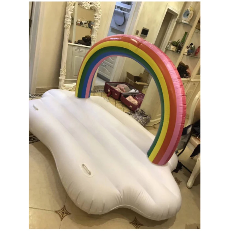 

rainbow floating mat Swimming Ring Swim Circle Pool Float Pool Toys Summer Pool Party Swim Floats Pool Circle Swimming Toys