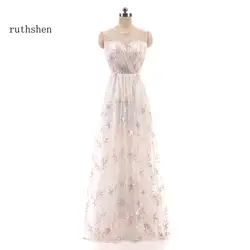 Ruthshen богемское свадебное платье настоящая фотография халаты де mariée Дешевые Черный Robe De Mariage Новинка 2018 года свадебные платья