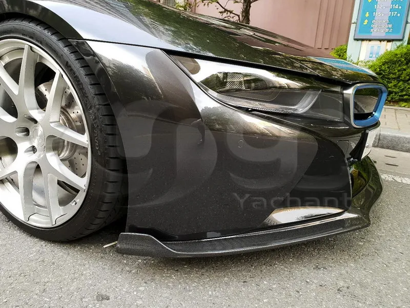Автостайлинг Авто Аксессуары Новое поступление карбоновое волокно передний бампер для губ подходит для- i8 VRS VR-E СТИЛЬ передняя губа