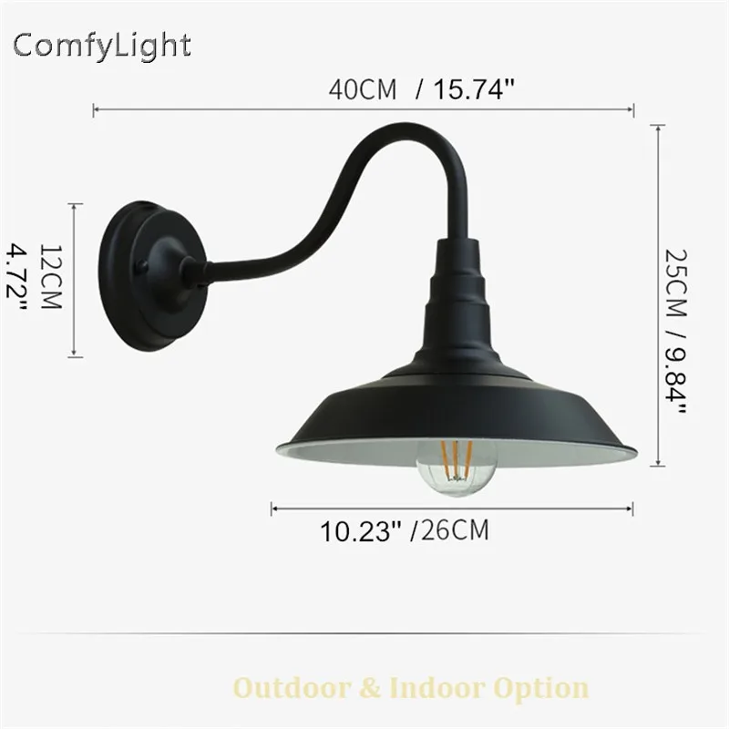 Vintage waterproof outdoor wall lamp villa lamp sconce retro home Decor Royal house/garden patio/courtyard/porch LED wall lights
