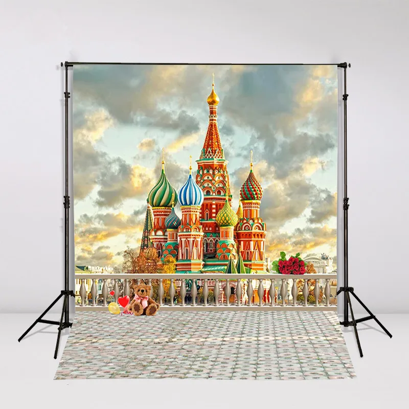 Романтический Виниловый фон для фотосъемки с изображением замка 5 х7 футов и