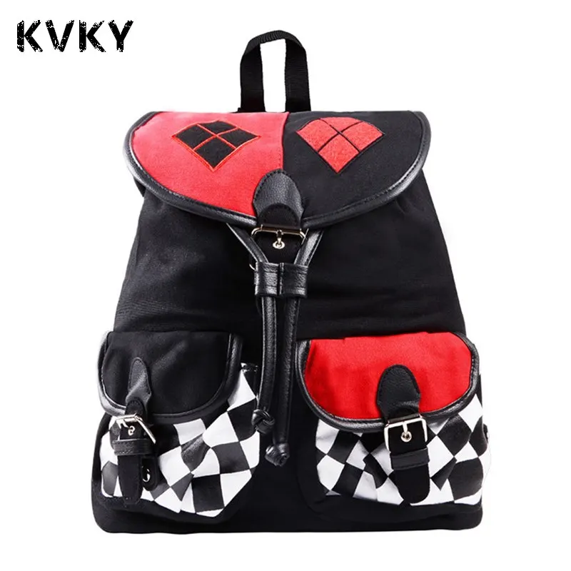 FAIRY-SERAPHIM-New-Design-Suicide-Squad-Harley-Quinn-Backpack-mochila-Cosplay-Knapsack-School-Bag-joker-children (2)