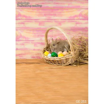 

Custom pink room Easter basket eggs photo backdrop for kids photography portrait studio backgrounds