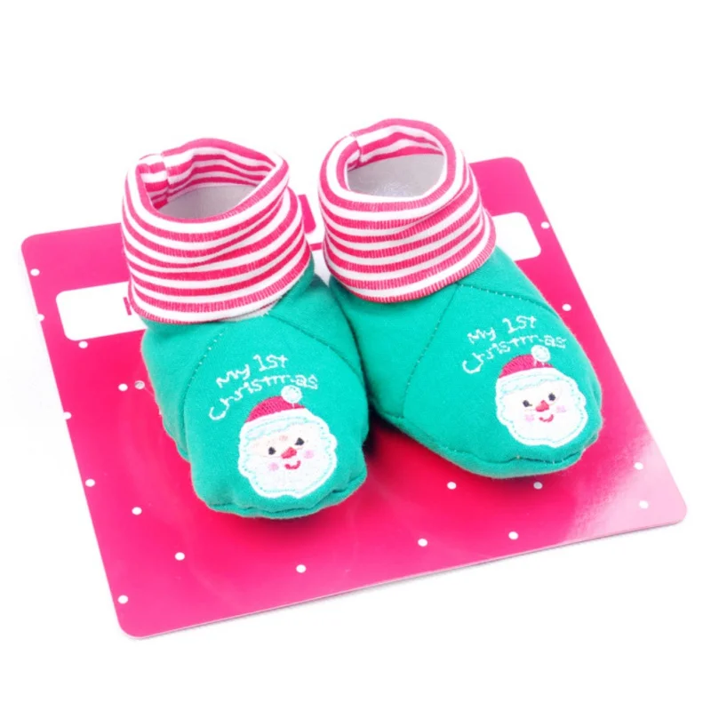 Рождественские носки для малышей; нескользящие носки для новорожденных девочек и мальчиков; тапочки; детская одежда; спортивный костюм