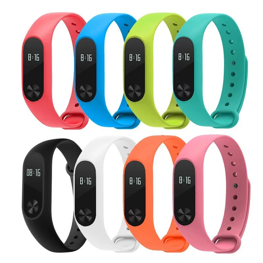 Ремешок силиконовый для Xiaomi Mi Band 2 3 4 5 6 мягкий цветной браслет смарт-часов |