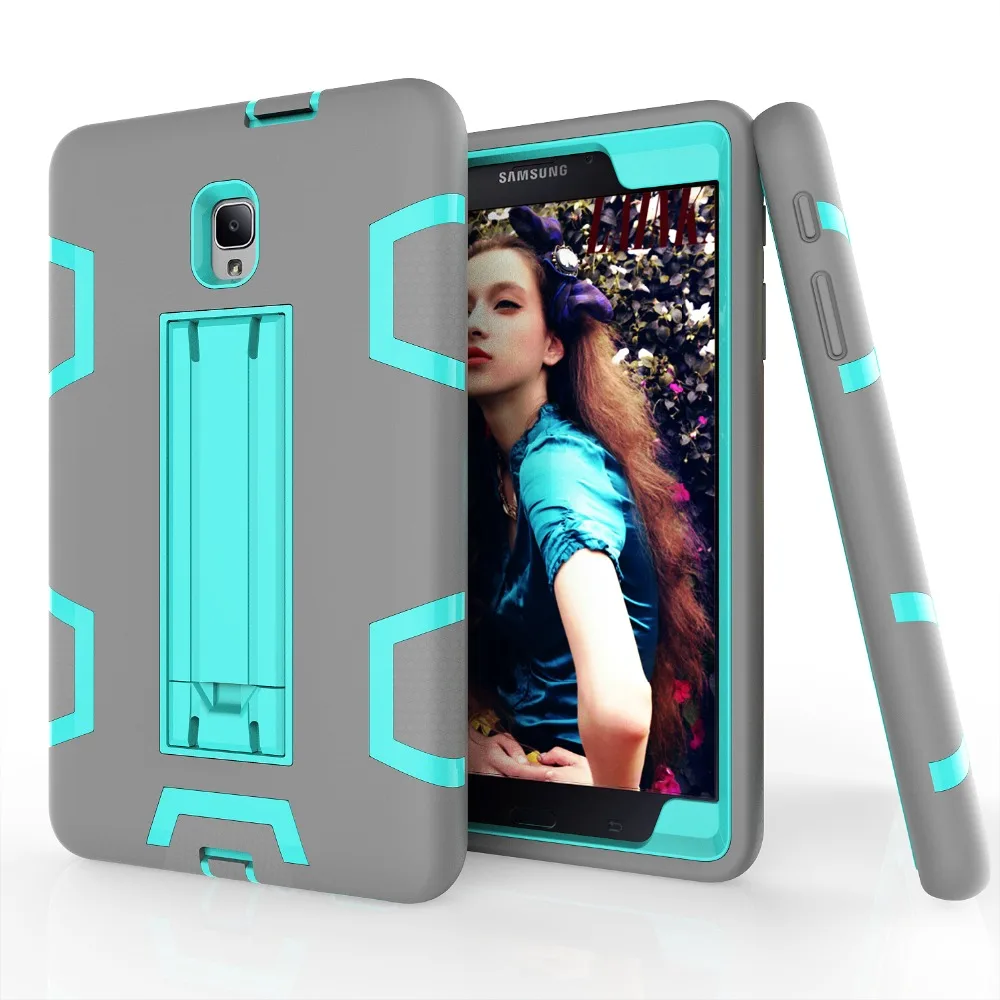 

Case For Samsung TABA T385/T3 Cover High Impact Resistant Hybrid Three Layer Heavy Duty Armor Defender Full Body Protector+PC