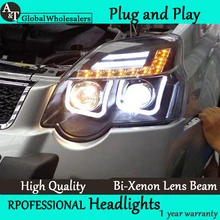 A&T Car Styling for Nissan X-trail LED Headlight 2012-2013 Rouge LED DRL Lens Double Beam H7 HID Xenon Car LED Light