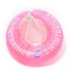 Детское плавающее кольцо для шеи, Надувное детское плавающее кольцо для шеи, безопасный продукт, пляжные аксессуары, Детские аксессуары для бассейна - Цвет: Розовый