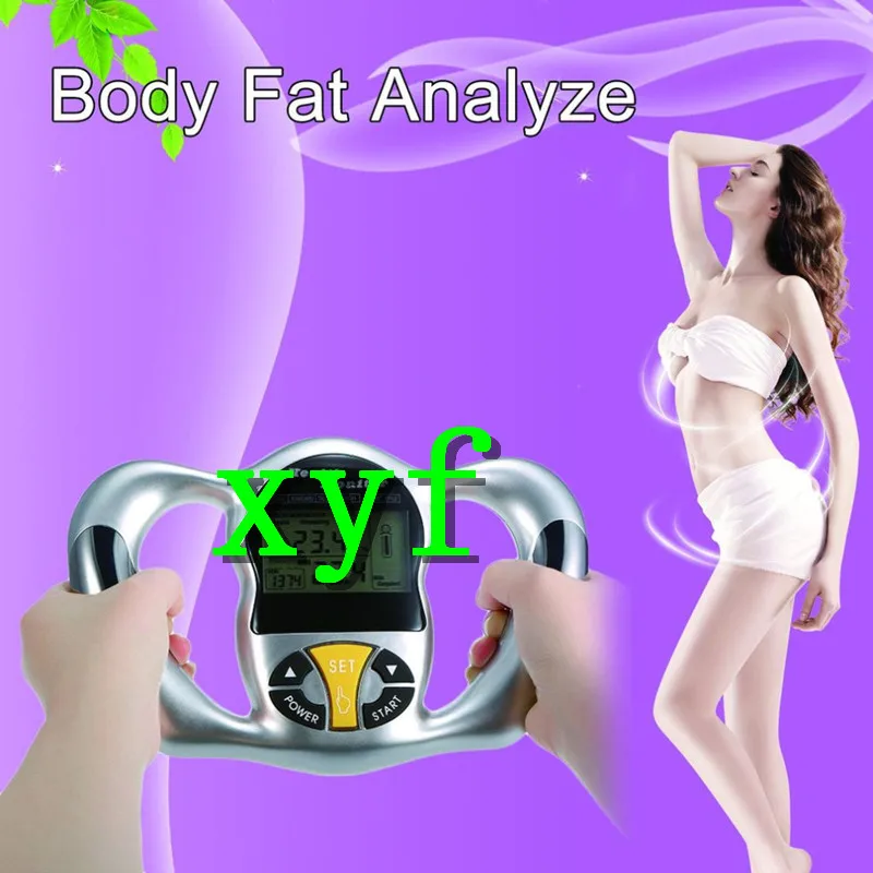 

Wireless Portable Digital LCD Screen Handheld BMI Tester Body Fat Monitors Health Care Analyzer Fat Meter Detection Free Shippin