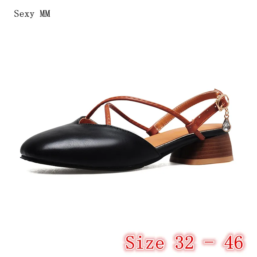 

Low High Heels Women Pumps High Heel Shoes Stiletto Woman Party Shoes Small Plus Size 32 33 - 40 41 42 43 44 45 46
