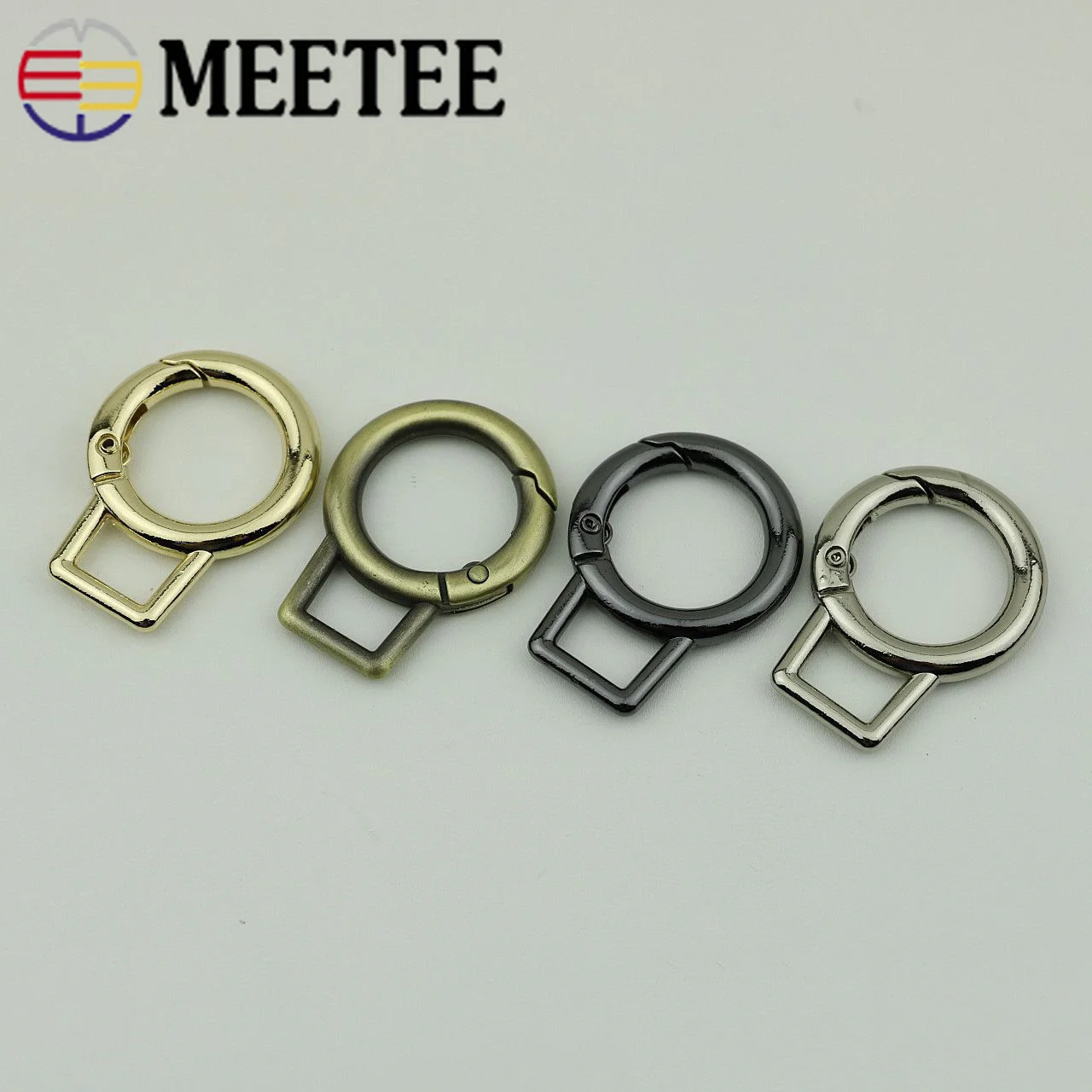 Металлические пряжки для брелка Meetee 10 шт. 19 мм пружинные уплотнительные кольца