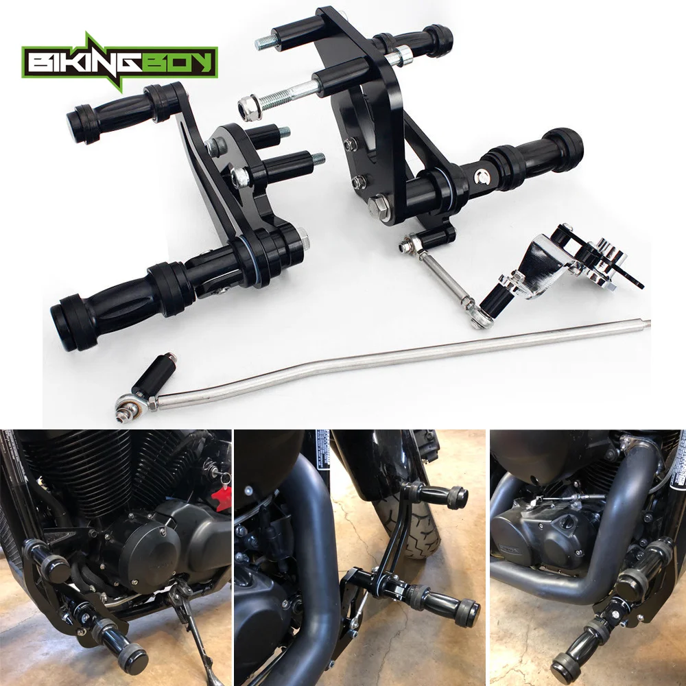 BIKINGBOY " передовое управление подножки для HONDA VT750 C4 Shadow Aero дух Phantom 04-18 17 16 15 14 13 12 11 10 09 08