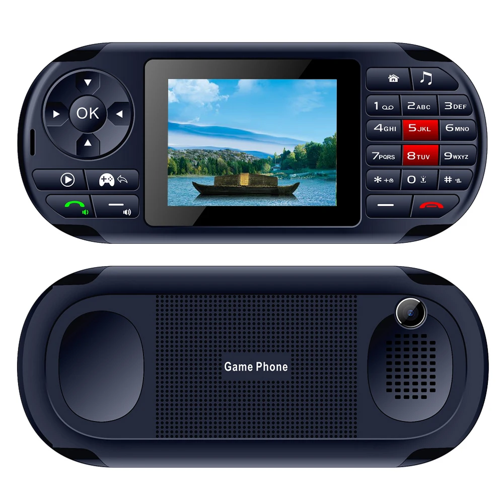 

Professional Game Phone 4 Frequency Speaker Music Memory Card Support 2500mah Video Keypad Big Sound Torch Electronics 2.8 Inch