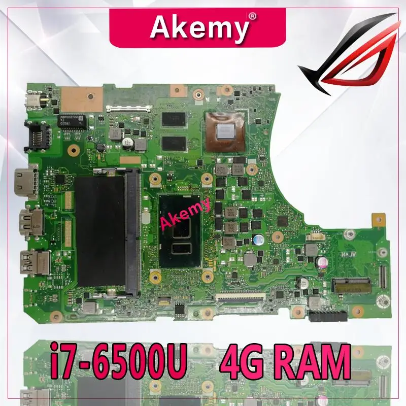  Akemy X556UJ/X556UV Laptop motherboard para ASUS X556UJ X556UV X556UB X556UR X556UF Teste mainboard