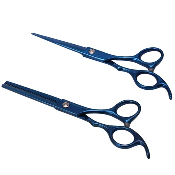 

Hot! Profession Hair Trimmer 6in Stainless Steel Hairdressing Scissors Salon Shears Dazzling Blue
