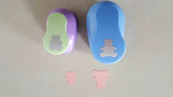 

2pcs(3.8cm,2.5cm) bear shape craft punch set Punch Craft Scrapbooking school Paper Puncher eva hole punch free shipping