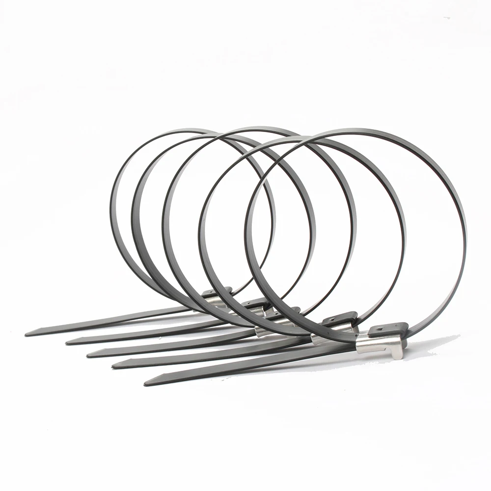 Inoxidável Zip Pvc Revestimento Forte Grau Metal Cabo Laços Tie Envoltórios 5.5*900 5.5mm 5.5x100 Aço 10 5.5*900 5.5mm 5.5x100 aço inoxidável zip pvc