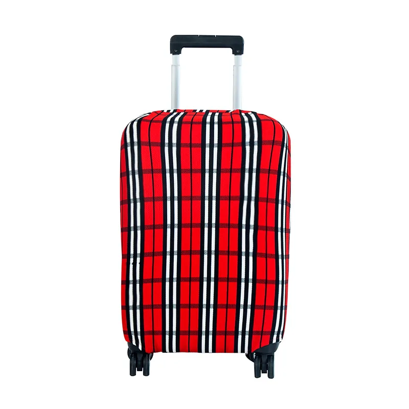 CelleCool High Qualit Luggage Cover Fashion Travel elasticity Dust cover Travel Luggage Protective Suitcase cover Trolley case - Цвет: Red square