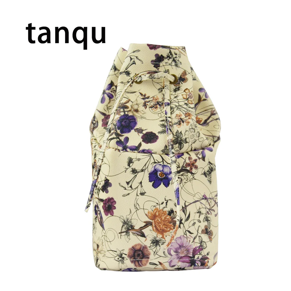 Forro de Bolso Interior de Couro do Plutônio para Obasket Fivela de Cordão Inserção para o Cesta o Bolsa Tanqu Obag Floral Bolsa