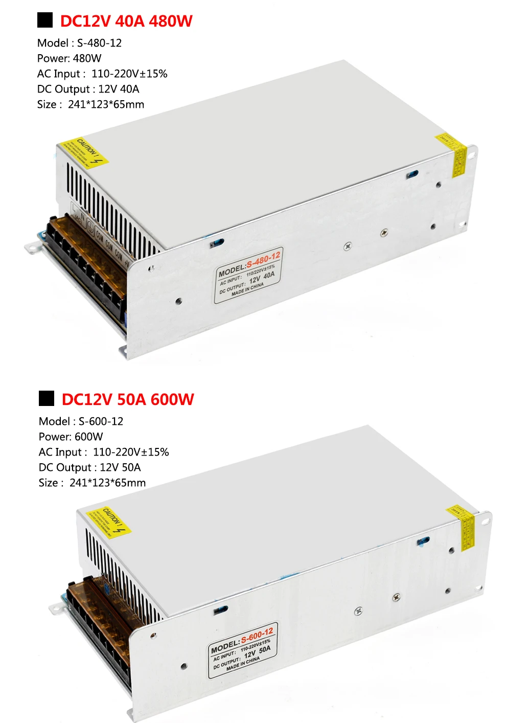 12 V светодиодный Трансформаторы освещения 1A 2A 5A 8.3A 10A 15A 16.7A 20A 25A 30A 40A AC110-22V светодиодный водителем переключатель Питание адаптер