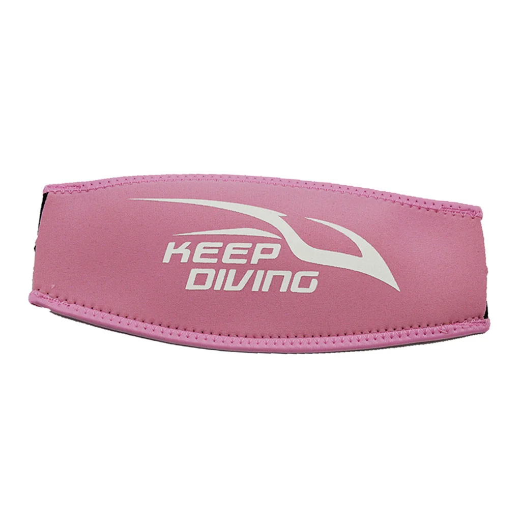 Pink Ladies Girls Comfort Neoprene Snorkeling Diving Mask Strap Cover Long Hair Protecter Dive Glasses Belt 22 x 10cm
