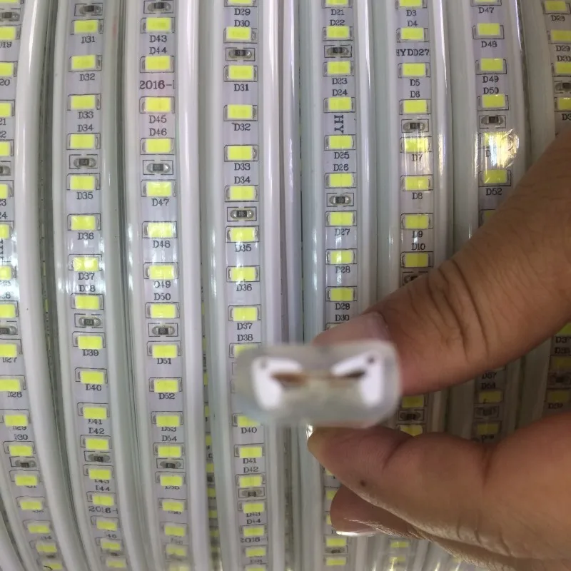#cheap LED strip 220V 240V SMD 5730 120leds m Waterproof flexible led tape light 5630 rope bar 20m 50m 100m Fast shipping Wholesale