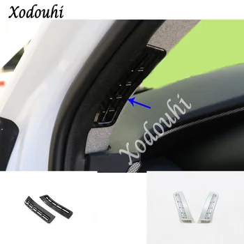 

For Hyundai Santa Fe SantaFe 2019 2020 car sticker cover garnish detector trim front air condition outlet vent moulding 2pcs