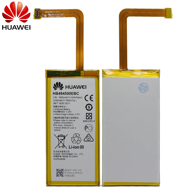 Мазь Хуа Вэй Замена телефон Батарея HB494590EBC для huawei Honor 7 Glory PLK-TL01H ATH-AL00 PLK-AL10 3000 мА-ч