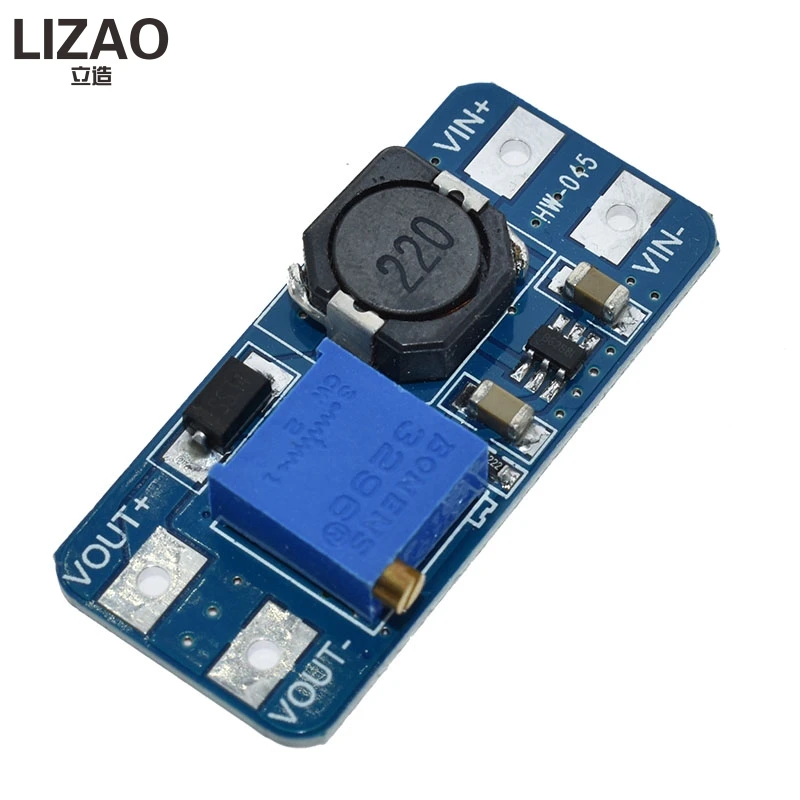 LIZAO MT3608 DC-DC регулируемый Повышающий Модуль 2А Повышающий Модуль с MICRO USB 2в-24в до 5В 9В 12В 28В (art.: 7ae6eb829) - 7ae6eb829