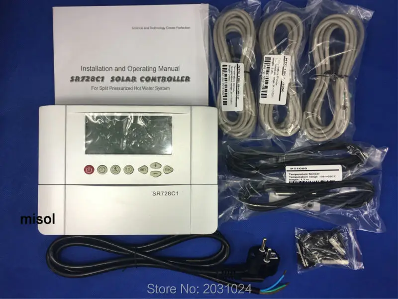 

110V controller of solar water heater with 5 sensors, for separated pressurized solar hot water system