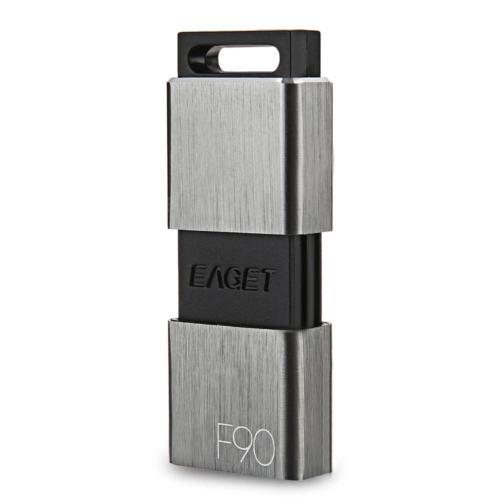 Eaget F90 USB 3,0 U диск памяти устройство хранения 16 ГБ 32 ГБ 64 Гб 128 ГБ 256 ГБ USB 3,0 Высокоскоростная металлическая Флешка для ПК ноутбука телефона