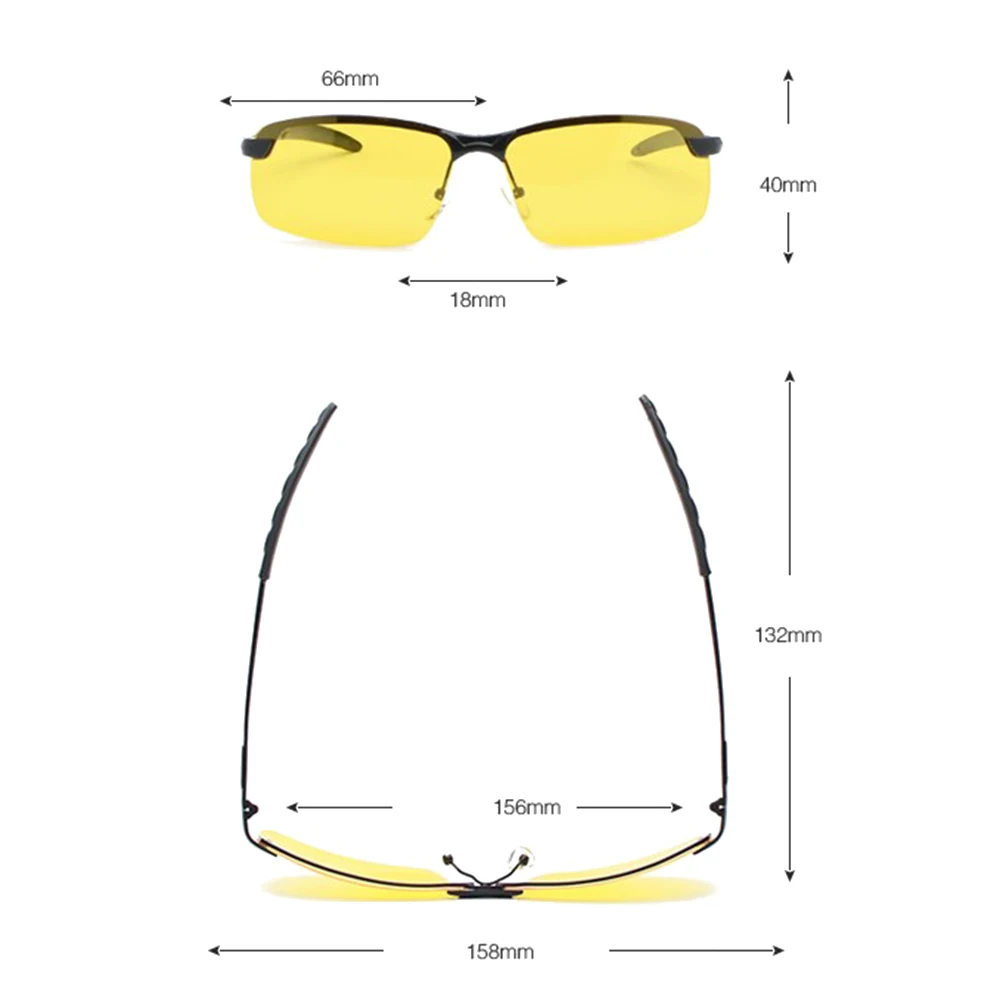 Car Drivers Night Vision Goggles Driving Pilot Classic Sunglasses Men's Polarizer Eyewear Polarized Glasses