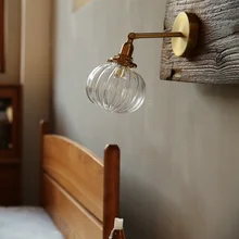 Стеклянный шар Wandlamp светодиодный бра настенный светильник s спальня лампа зеркальный светильник светильники Лофт Декор промышленные скандинавские лампы настенные бра